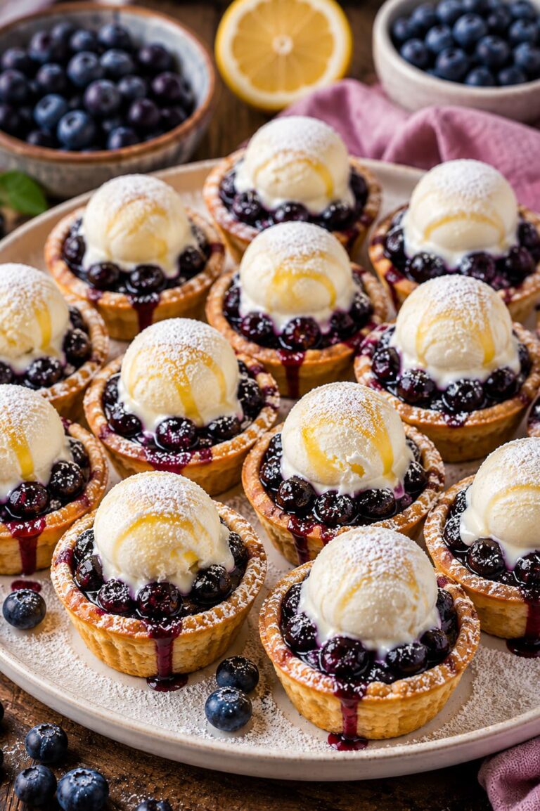 Blueberry ice cream cups recipe: Crispy shortcrust tartelettes Blueberry ice cream cups recipe: Crispy shortcrust tartelettes