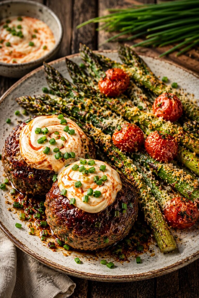 Chive meatballs recipe: Roasted asparagus tomato skillet Chive meatballs recipe: Roasted asparagus tomato skillet