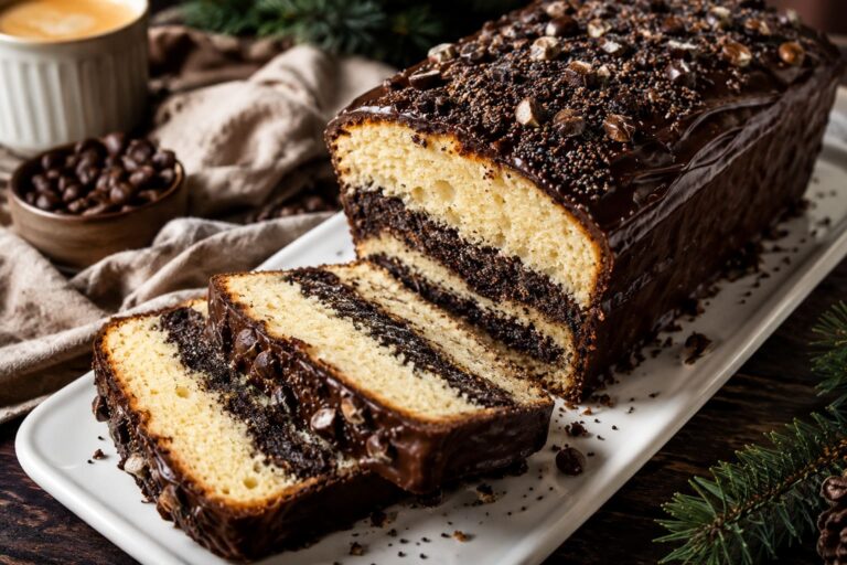 Coffee poppy seed loaf cake: Rich espresso swirl pastry Coffee poppy seed loaf cake: Rich espresso swirl pastry
