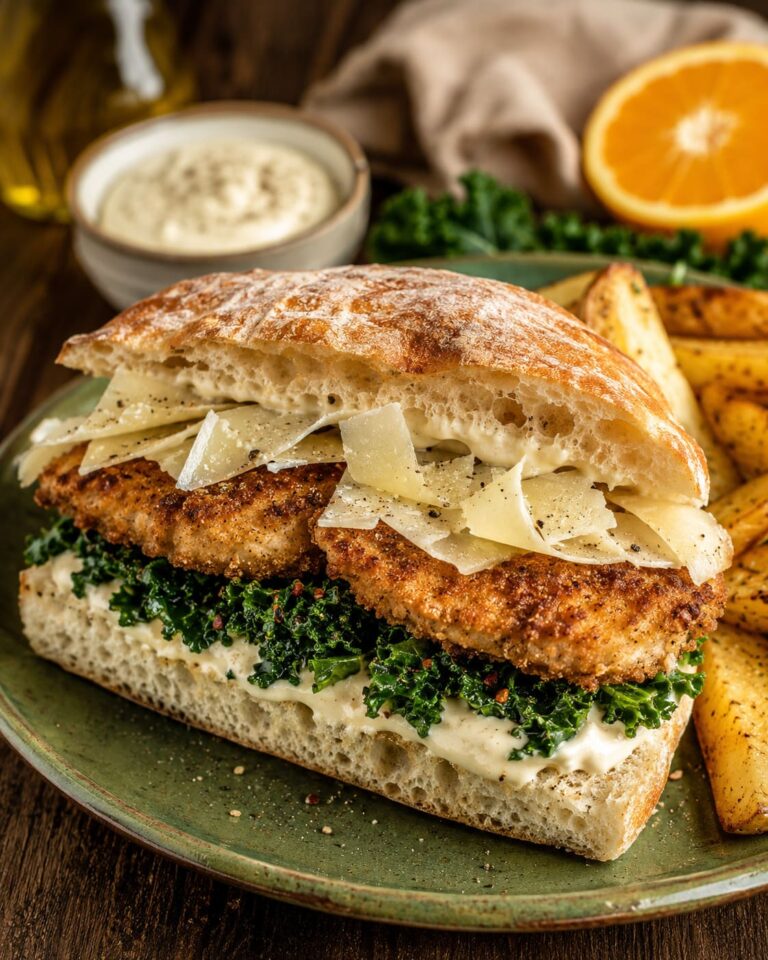 Crispy chicken Caesar ciabatta: Flaky orange kale sandwich Crispy chicken Caesar ciabatta: Flaky orange kale sandwich