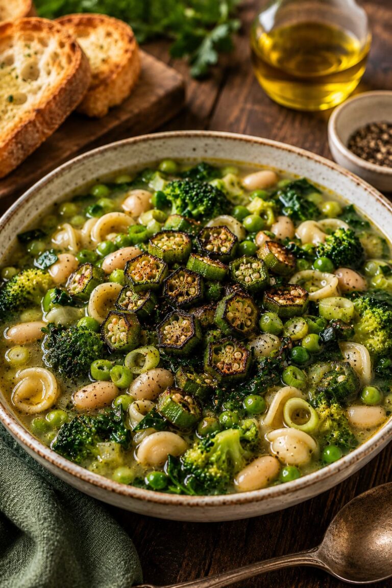 Green minestrone soup recipe: Fresh broccoli pasta cauldron