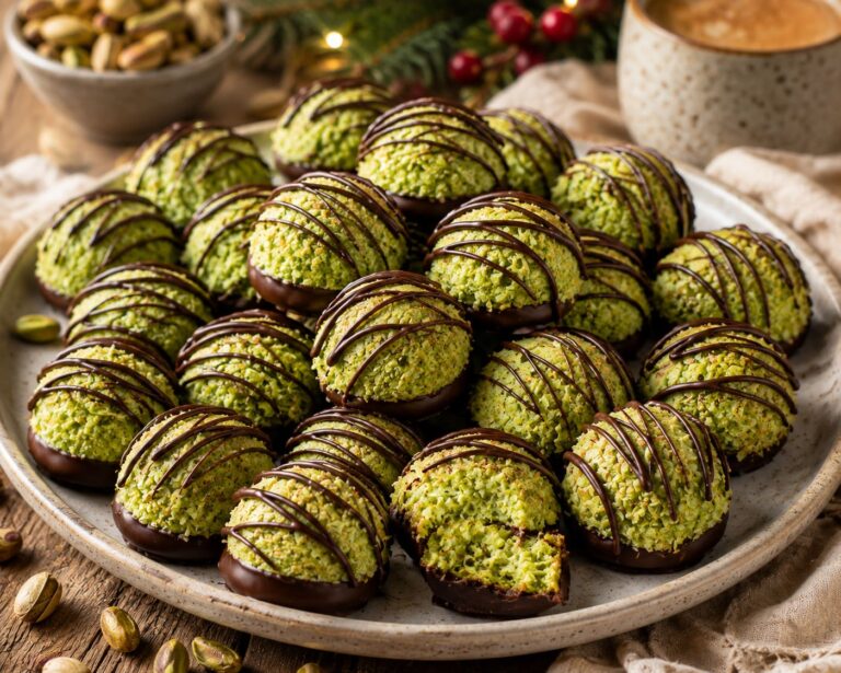 Pistachio coconut pralines recipe: Juicy holiday macaroons