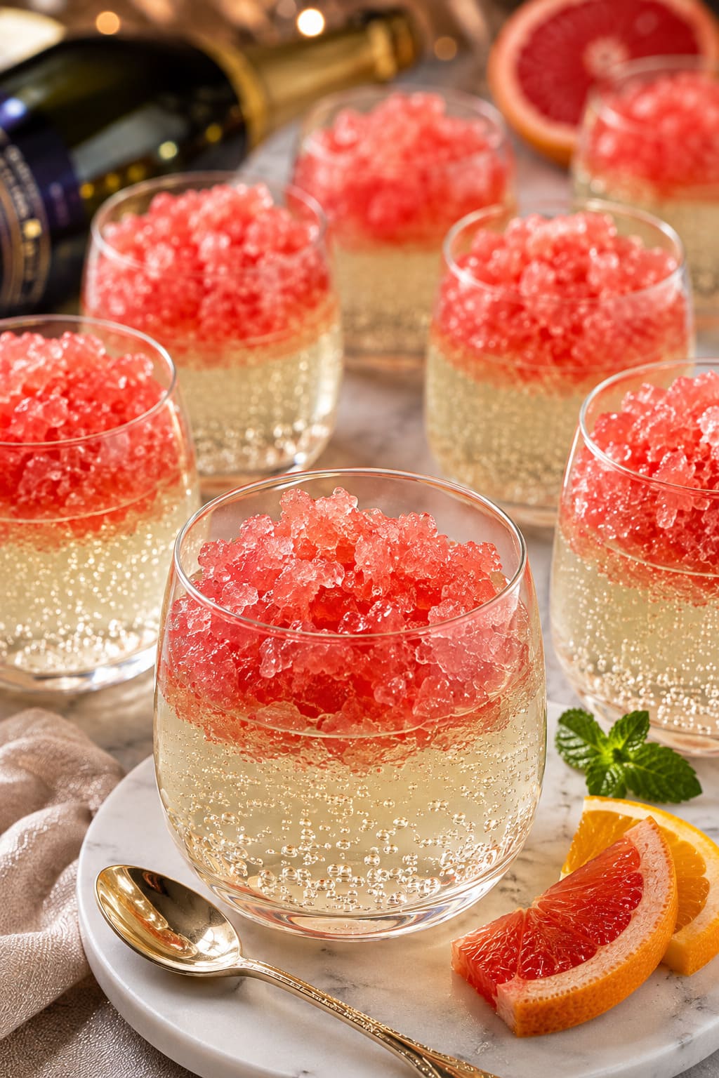Prosecco jelly recipe: Sparkling orange granite dessert Prosecco jelly recipe: Sparkling orange granite dessert